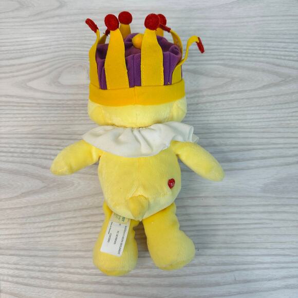 Care Bears King Funshine Bear Lot of 2 Plush Toys Stuffed Animals Retro Yellow - Picture 4 of 12